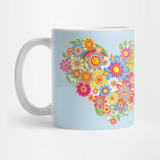 Floral Heart Mug